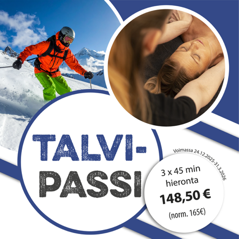 Talvipassi: Urheiluhieronta 3x45min