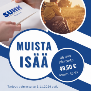 Isälle: 45 min Urheiluhieronta